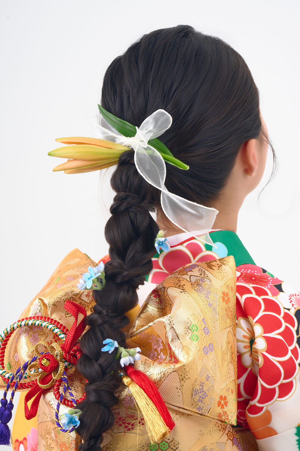 ヘアセット：編みおろし（サイド低め）（7歳のみ）（2枚目）